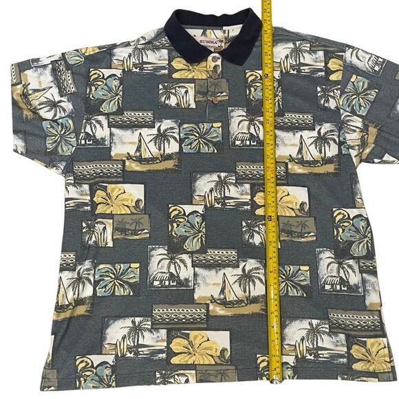 Vintage Summa Island Polo Shirt – Size XXL - Picture 5 of 8